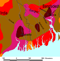 Ganges Delta Population