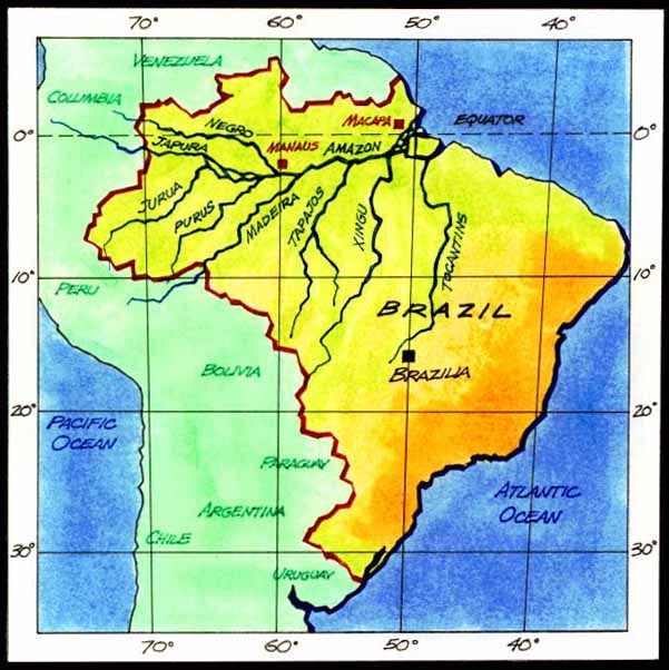 amazon basin map location